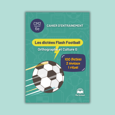 Mini cahier 100 Dictées Flash - thème Football